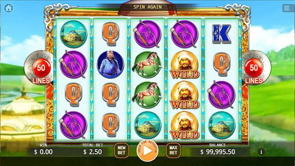 Genghis Khan free spins with multipliers